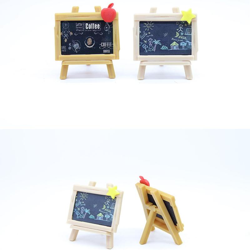 1 Set Cucina Bambola Decorazione Casa Giocattoli Casa delle Bambole Caffetteria in Miniatura Cartello Tavolozza Pittura Tavolozza Modello
