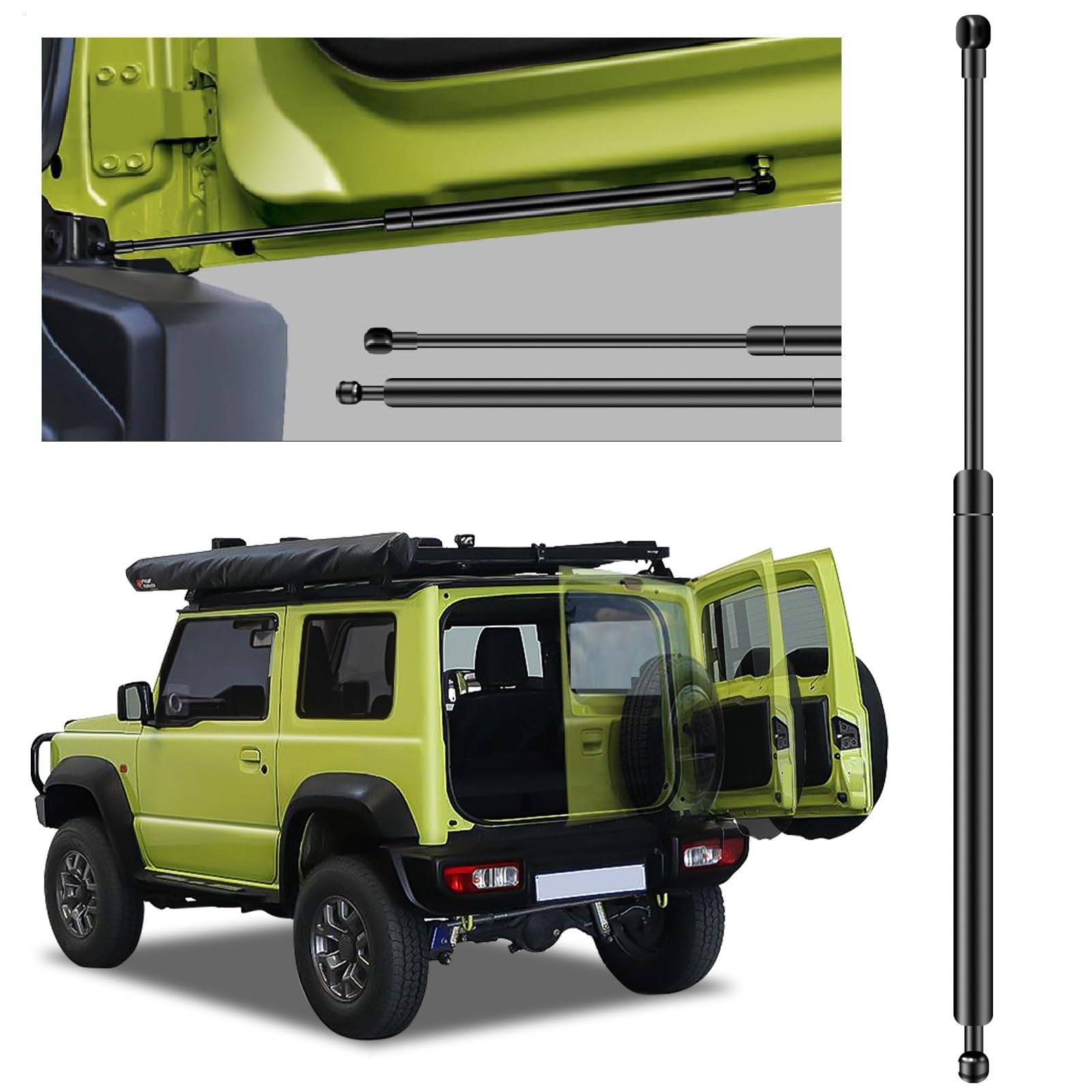 

Рекомендуемый Semai Модернизированный балансир задней двери Suzuki Jimny для задней двери, техосмотр автомобиля, оригинальный гидравлический дверной пуансон, свободно фиксирует дверь [2025 и чёрный