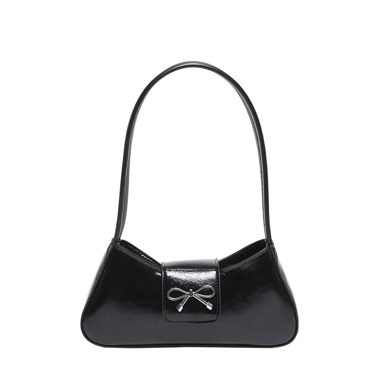 

Сумка из искусственной кожи с застежкой-молнией, высокое качество, однотонная, высокая арка, сумка через плечо, мягкая, универсальная, популярная, через плечо, красота, мода