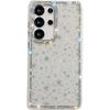 For Samsung Galaxy S24 Ultra Case Rhinestone Edge Glitter Back TPU+PC IMD Phone Cover