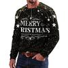 Men's Christmas Print Sweater for Holiday Party and Winter Wear