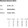 Dit Is Nooit Dat Onderscheidende Denim Overhemd Knijp Blauw