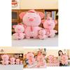 Adorable Pink Plush Pig Toy Cute Nighttime Buddy With Hat For Kids Comforting Sleep Companion