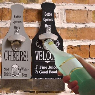 Apribottiglie con gancio decorativo in stile birra retrò creativo da 1 pezzo