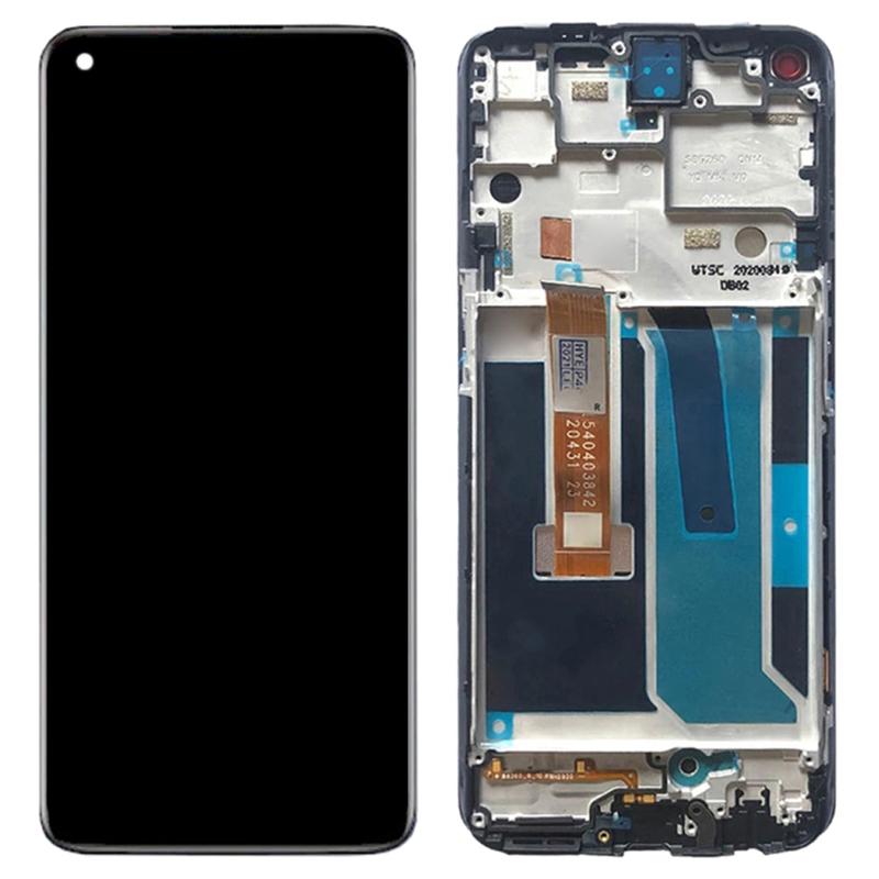 

Grade B LCD Screen and Digitizer Assembly+Frame Replacement Part (without Logo) for OnePlus Nord N10 5G Black