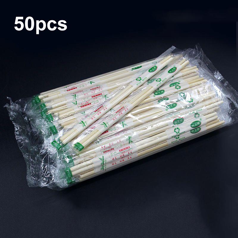 50/100Pairs Disposable Chopsticks Portable Individually Packaged Chinese Chopsticks Suitable for Restaurant Home Kitchen Use ZYF