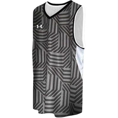 Logo Print Regular Fit Straight Basketball Tank Top Men Tops Black 23500102-001