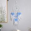 Five Rings Dreamcatcher Colorful Feather Dream Catcher Wall Home Elegant Wall Art for Window Balcony Bedroom Wedding
