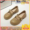 French 2025 autumn new Mary Jane flat fairy style with skirt cheongsam small leather shoes single shoes platform beanie shoes
