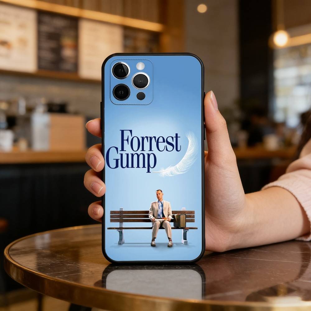 Classic film Forrest G-Gump Soft Silicone Black Cover,Phone Case For iPhone 17,16,15,14,13,12,11 Plus,Pro Max,XS