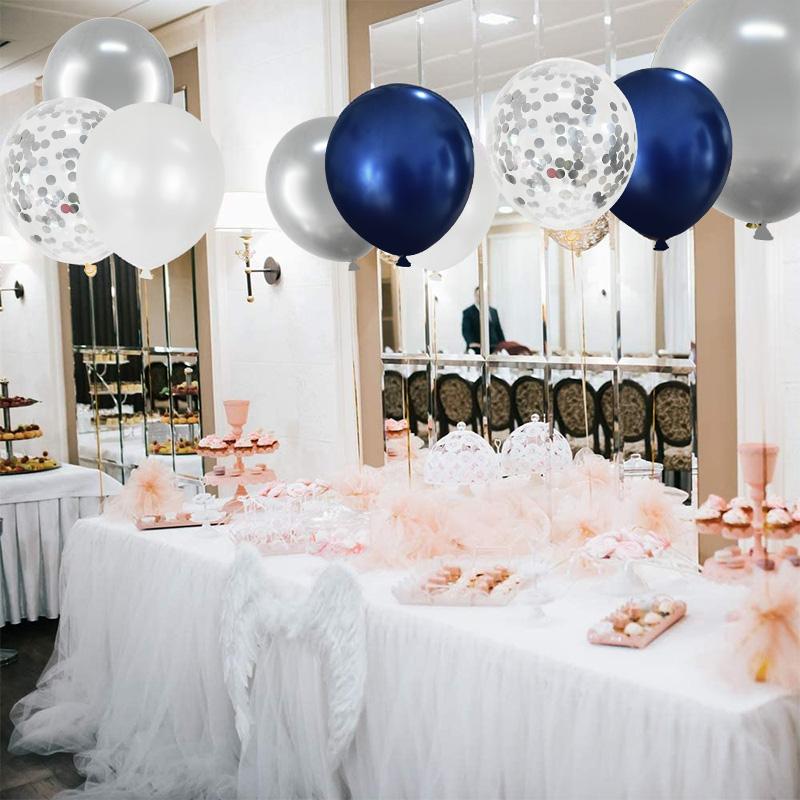 40pcs Navy Blue Balloon Set Wedding Kids Birthday Party Latex Confetti Balloons Garland Graduation Party Decoration Baby Shower