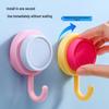 Strong Vacuum Suction Cup Hook - No Drill, Rotating Wall Adhesive for Bathroom & Kitchen