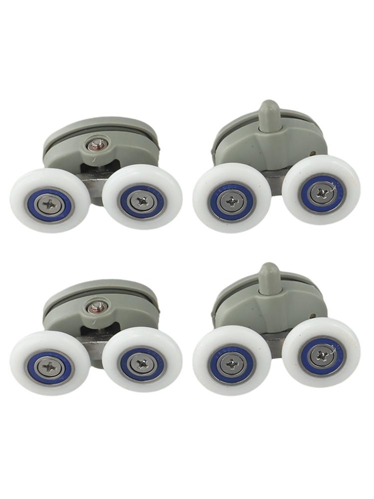 Wielen Bovenste & Onderste Rollen Vervangingsonderdelen Vervangende Runner Set Douchedeur 19/23/25/27mm Accessoires Verstelbaar