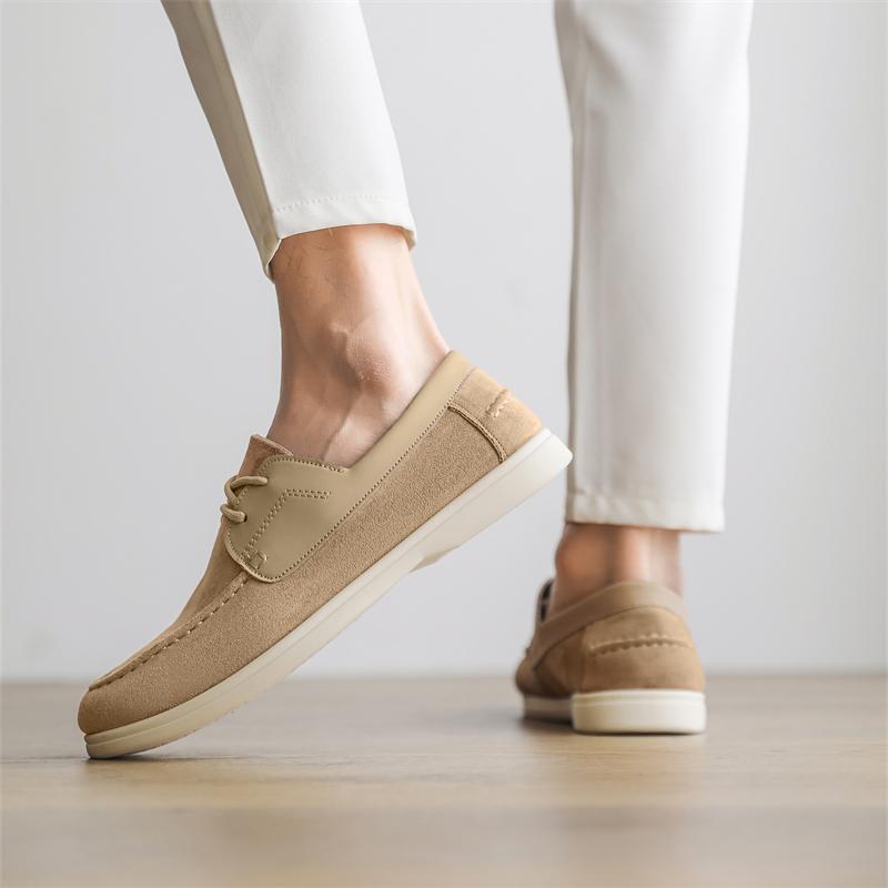 Fashion Casual Shoes For Men Business Suede Loafers Men Platform Slip on Mens Driving Shoes Lightweight Leisure Men Shoes