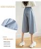 Women's High-Waisted 3/4 Length Korean Style Wide-Leg Culottes - Summer 2026 Fashion, Casual, Loose, Versatile, and Thin.
