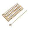 Meditation Trios Chime, Three Tone Solos Percussion Instrument Eastern Energy Chime for Yoga, Meditation & Classroom Use