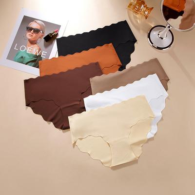 Plus Size Seamless Panties Women Briefs Breathable Underwear Mid-waist Triangle Panties Women