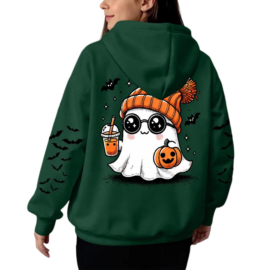 Women's Hooded Gradient Printed Long Sleeved Sweatshirt Loose Women's Sweatshirt Sweatshirt