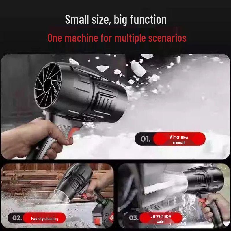 Powerful Turbine Hair Dryer & Dust Remover with Lithium Battery