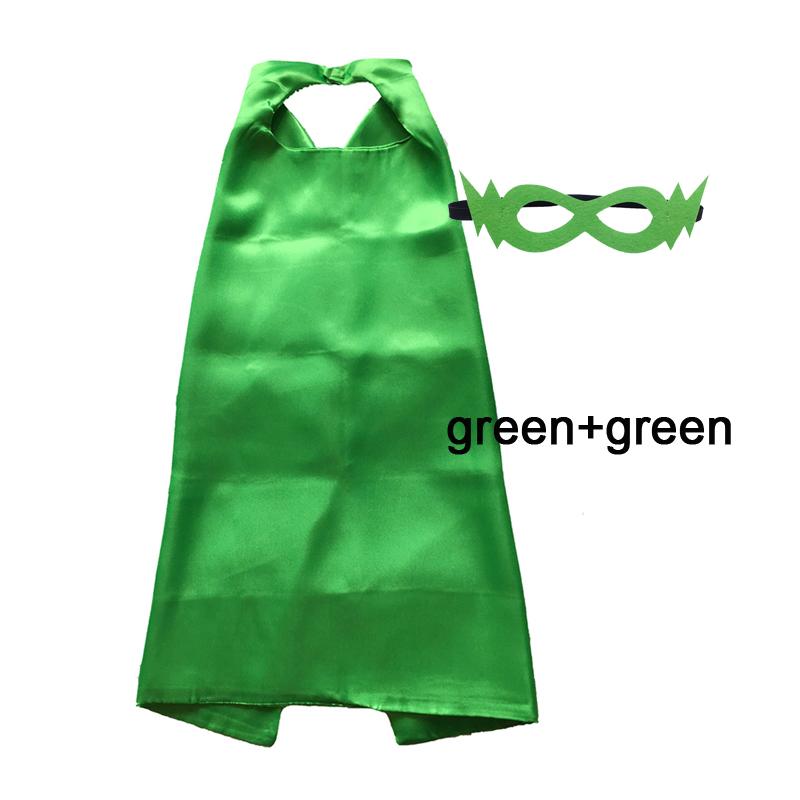 Kids Superhero Capes Plain Satin Solid Capes Boys Girls Birthday Party Favor Anime Cosplay