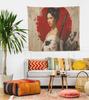 Japanese Female Samurai Art Tapestry - Ukiyo-E Style Wall Hanging For Bedroom, Living Room, Dorm, Aesthetic Home Decor, Unique G