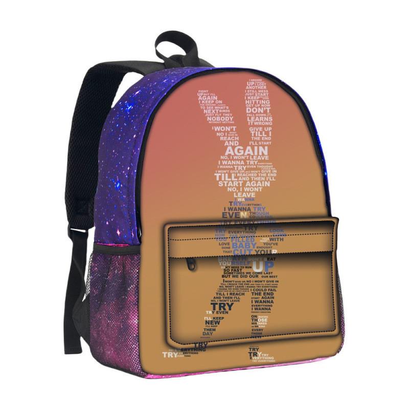 Zootopia School Backpack With 3d Starry Sky Pattern And Large Capacity For Students