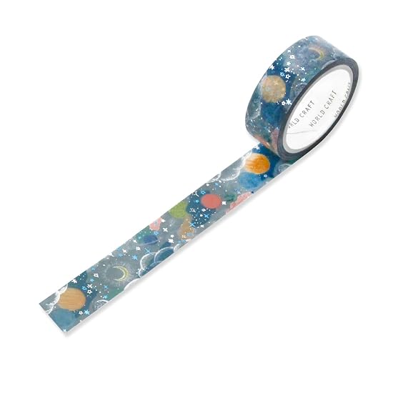 World Craft Masking Tape Glitter Planet KRMT15-003