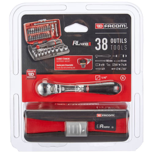 Facom 1/4" 6Pt Nano Box/Metric.