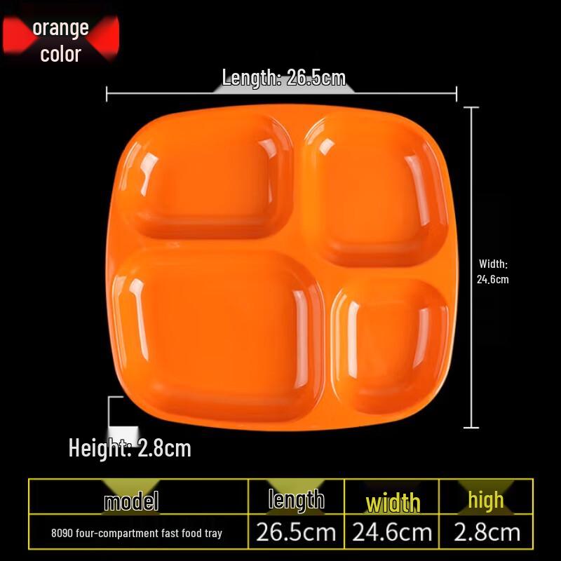 

Melamine Divided Cafeteria Tray