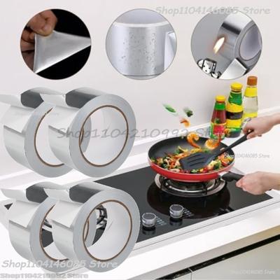 Kitchen Aluminum Foil High-Temperature Tape Cooktop Self-Adhesive Greaseproof Stickers Moisture-Proof Mildew Waterproof Seam Sea