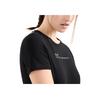 Emporio Armani EA7 SS25 Short Sleeve Logo Print Crew Neck Regular T-Shirt Women tops Black 7W000274-AF12945-UC001