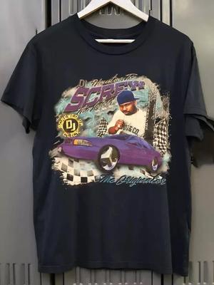 DJ Screw Screwed Up Click Manica Corta Nera Tutte le Taglie Regalo Maglietta 100% Cotone T-shirt Uomo Top