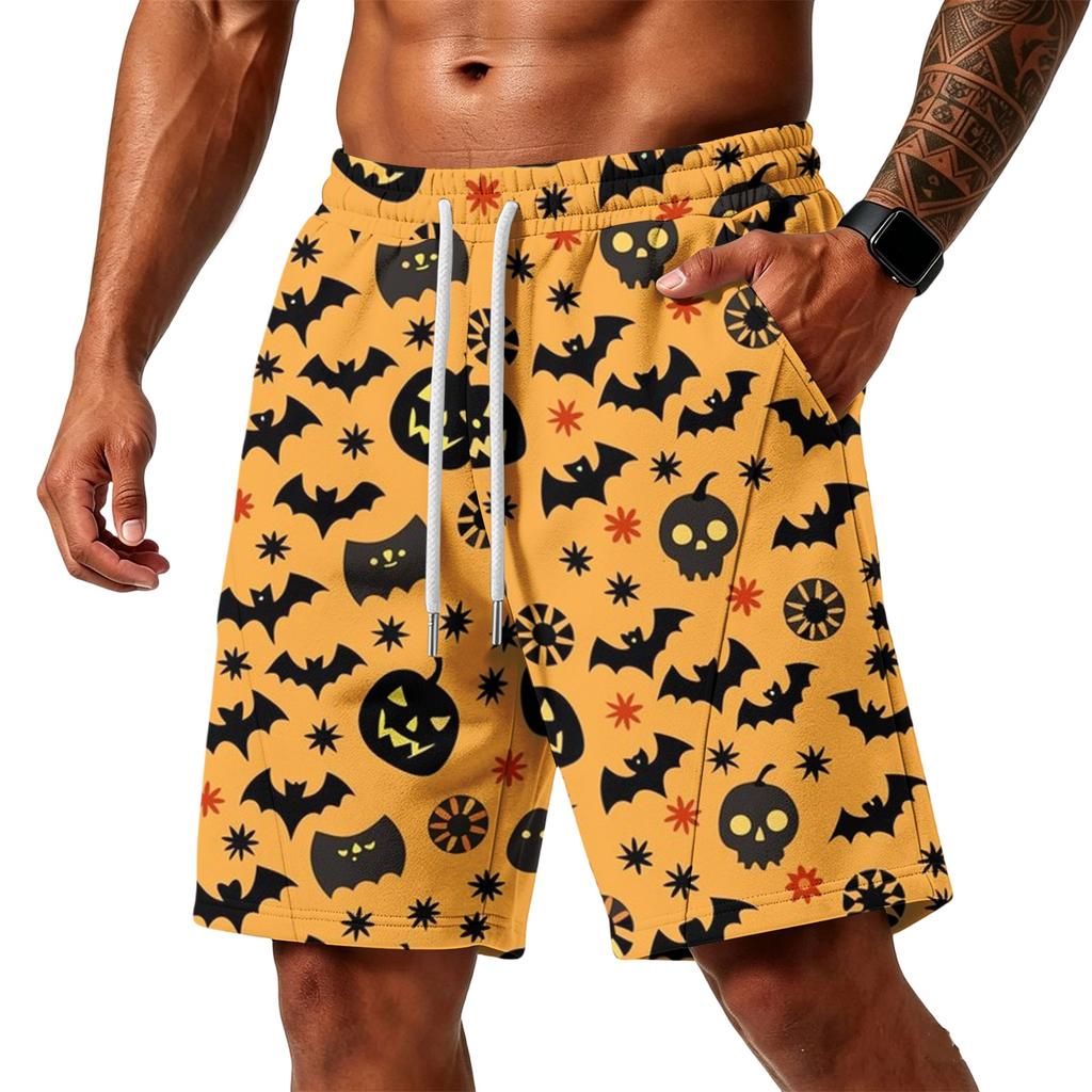 Men's Loose Shorts with Pockets - Layer Fabric Gym Training Beach Shorts