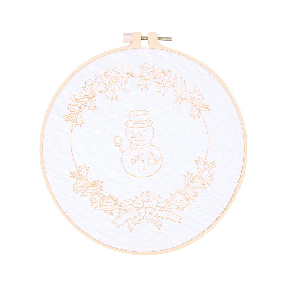 for Beginners DIY Crafts Needle Thread Sewing Accessories Embroidery Hoop Christmas Ornament Xmas Embroidery Cross Stitch Kit