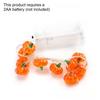 1/2pc 1M 10 LED Halloween Pumpkin Copper Wire String Lights DIY Fairy Lamp Battery Powered for Home Bedroom Halloween Party Deco