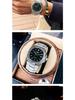 FENSIR Engraved Mesh Men's Retro Calendar Quartz Watch In European and American Style