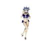 Two-dimensional surrounding beautiful girl series bunny girl time love - butterfly figure, standing scene statue model ornament