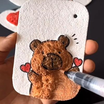 Zestaw do malowania magiczną pianką, tekstura 3D, rysowanie, magiczne płótno, gąbka z pędzlem wodnym, zestaw do malowania puszystym popcornem, pisaki do rysowania bąbelków DIY, artykuły plastyczne