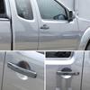 4x ABS plastic carbon fiber Door handle Protective covering Cover Trim Suitable for Nissan Navara D40 Frontier 2005-2015 -