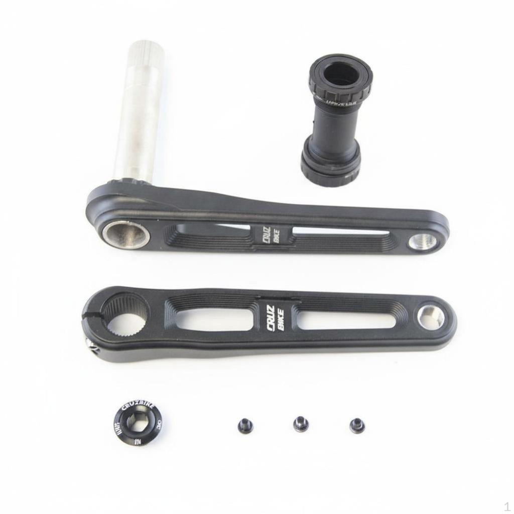 Aluminum Alloy Crankset CNC Machined Hollow Bike Lightweight 170mm Crank Arms for Cyclists,