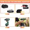 Adapter Converter For Dewalt For Makita/Bosch/Milwaukee 18V Li-ion Battery to For Bosch C 14.4v 18v Battery Electric Drill Tool