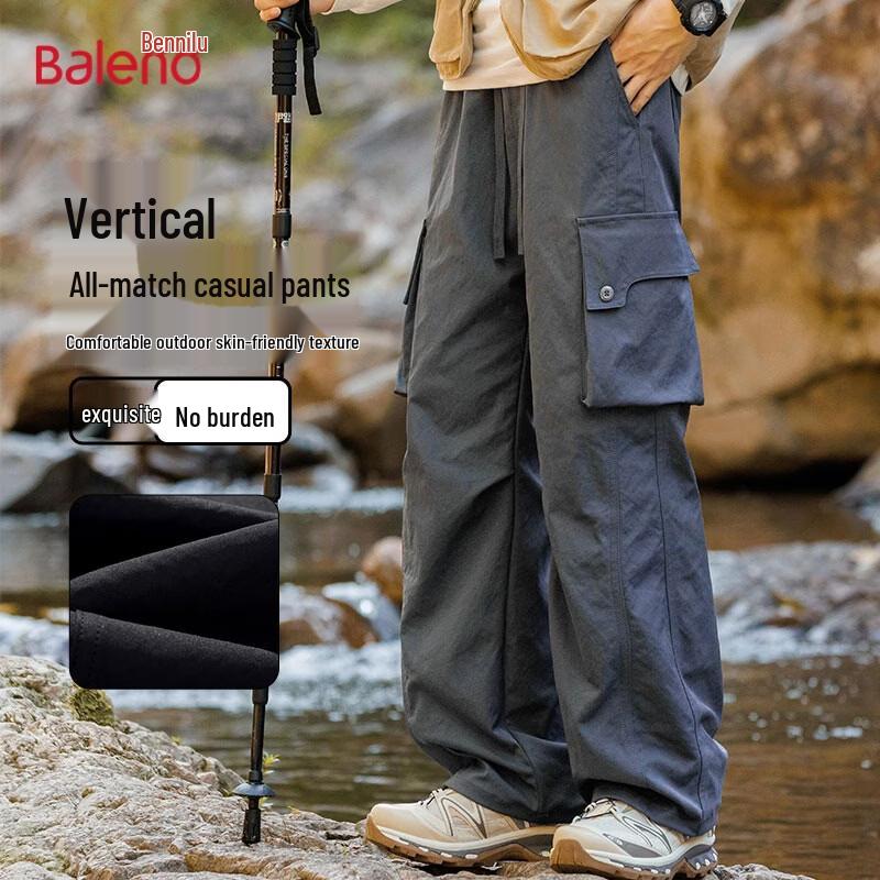 

Baleno Men s Loose Fit Multi-Pocket Cargo Pants 3XL
