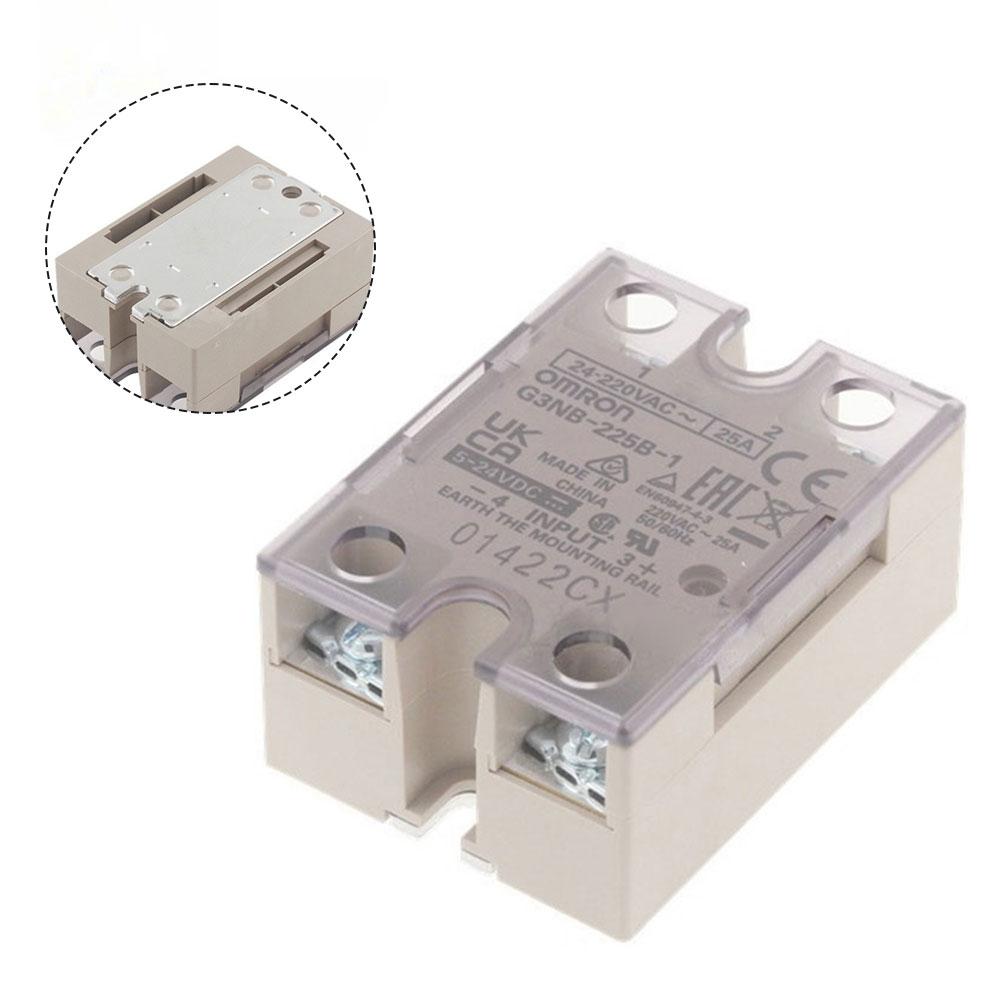 Industrial Solid State Relay G3NB225B1524VDC 25A Max Load for Heaters Motors and Solenoid Valves with DC24V Input