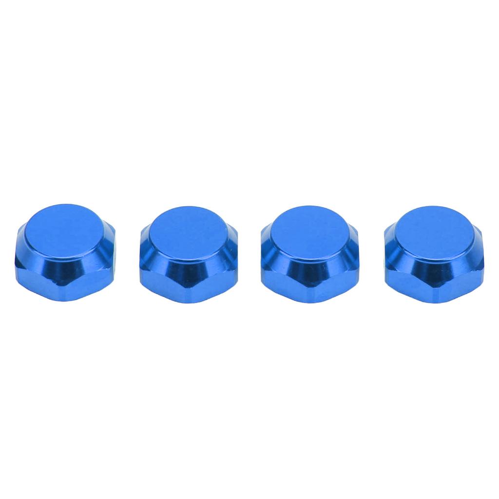 4pcs 1 8 RC Hex Hub Nuts Dustproof Lightweight 17mm Aluminum Wheel Hex Drive Hub AdaptorBlue