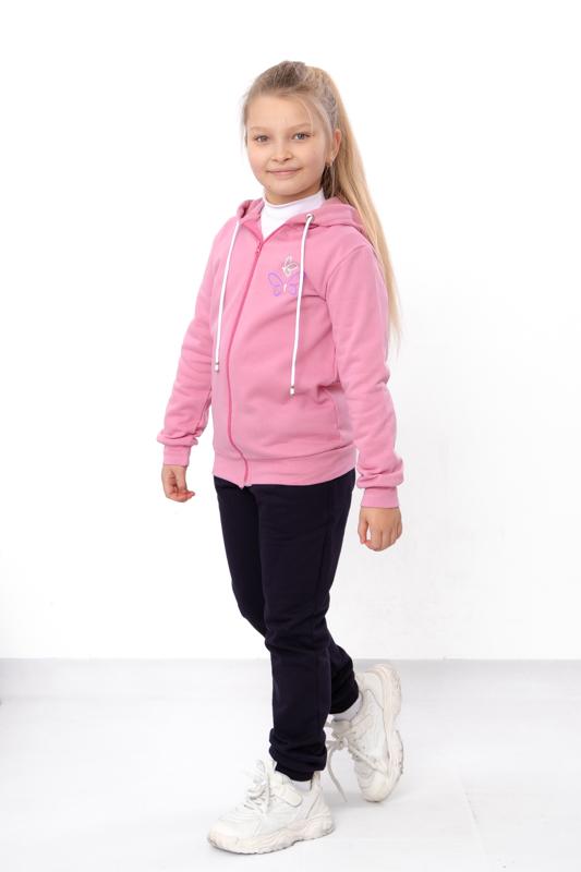 Girls' Warm Tracksuit – Zip-up Hoodie and Sporty Pants Set, Demi-season 6018-023-33-5 HC