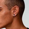 Stainless Steel Flame Zircon Stud Earring for Men Women,Anti Allergy High Quality Metal Stud Earrings,Hip Hop Punk Jewelry Gift
