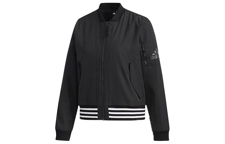 Adidas Jackets Women s Black Baseball Collar Moderate Other FI9284 XXS