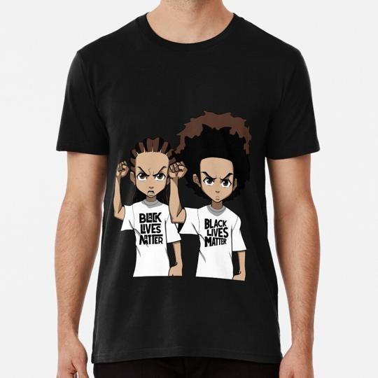 Riley And Huey Freeman Protesting S to 5XL Made in the USA T-Shirt Unisex T-Shirt M