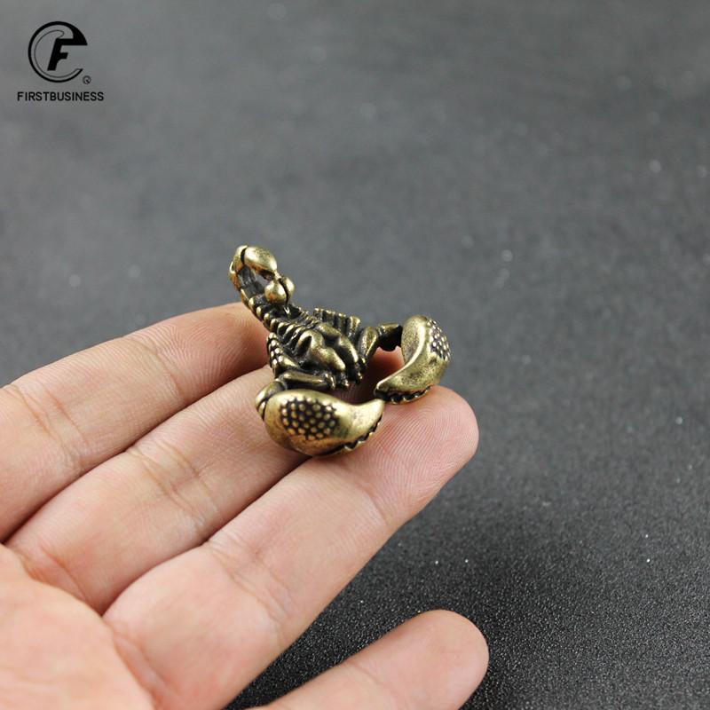 Solid Brass Scorpion Mini Statue Handmade Home Decor Ornaments Crafts Copper Vintage Miniatures Figurines Desk Decoration Gifts