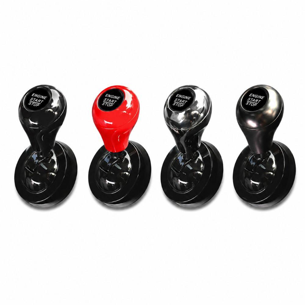 Cue Stick Shape Car Starter Lever All Metal Car Keyless Start Sticker Vehicle Start Button